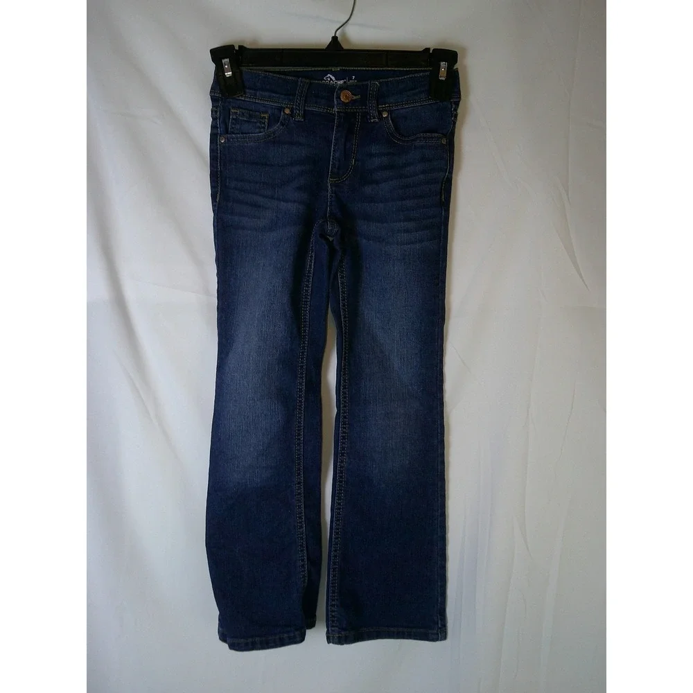 VTG Jordache Girls Bootcut‎ Jeans Size 7 Adjustable Waist Denim 25WDJ00130C16